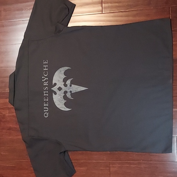 Queensrÿche Dickies Orange Tag Black S/S Snap Button Up Shirt Size Extra Large - Picture 1 of 7